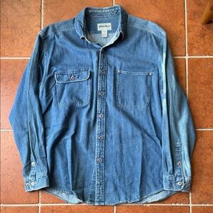 Eddie Bauer Blue Denim Shirt, Excellent condition